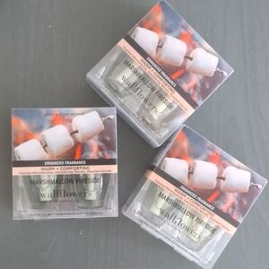 NWT/NIB BBW 6 (3 2-Packs) Enhanced Wallflowers Refill Marshmallow Fireside